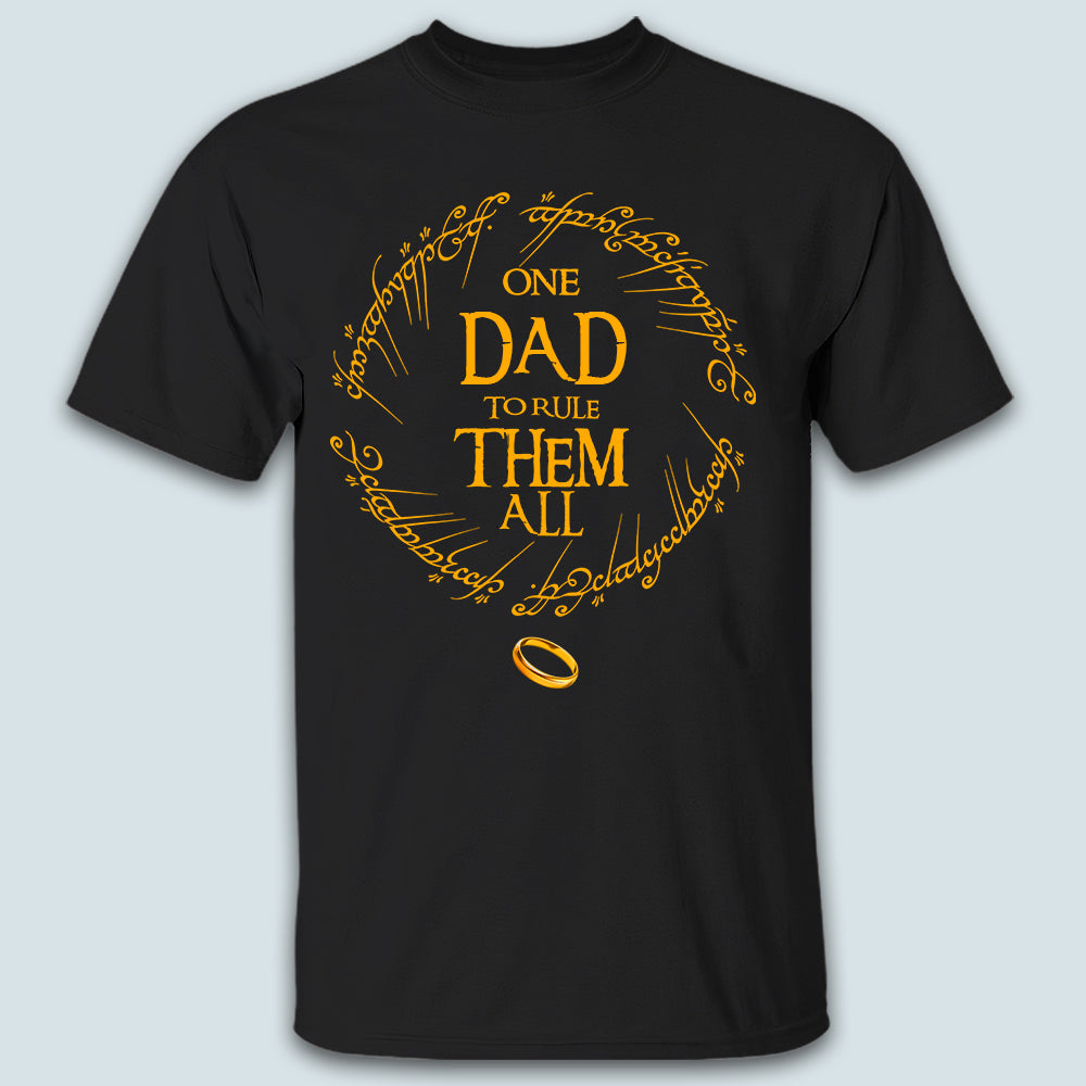 89Customized One dad to rule them all personalized shirt