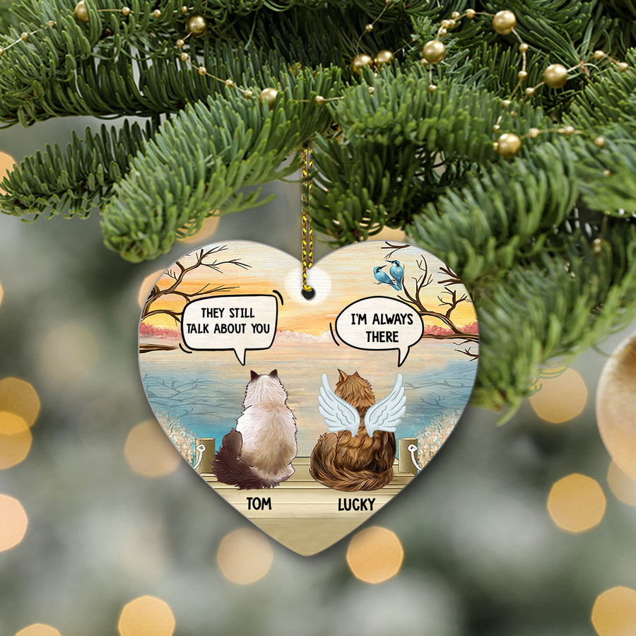 89Customized They still talk about you Cat Lovers Personalized Ornament