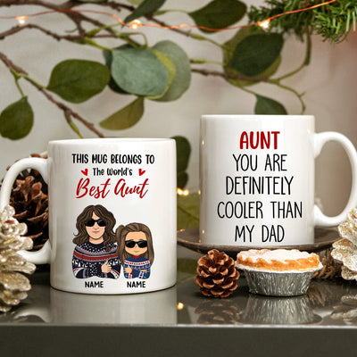 89Customized World's Best Auntie Personalized Mug