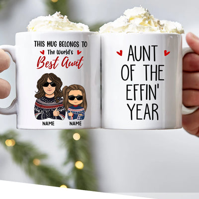 89Customized World's Best Auntie Personalized Mug