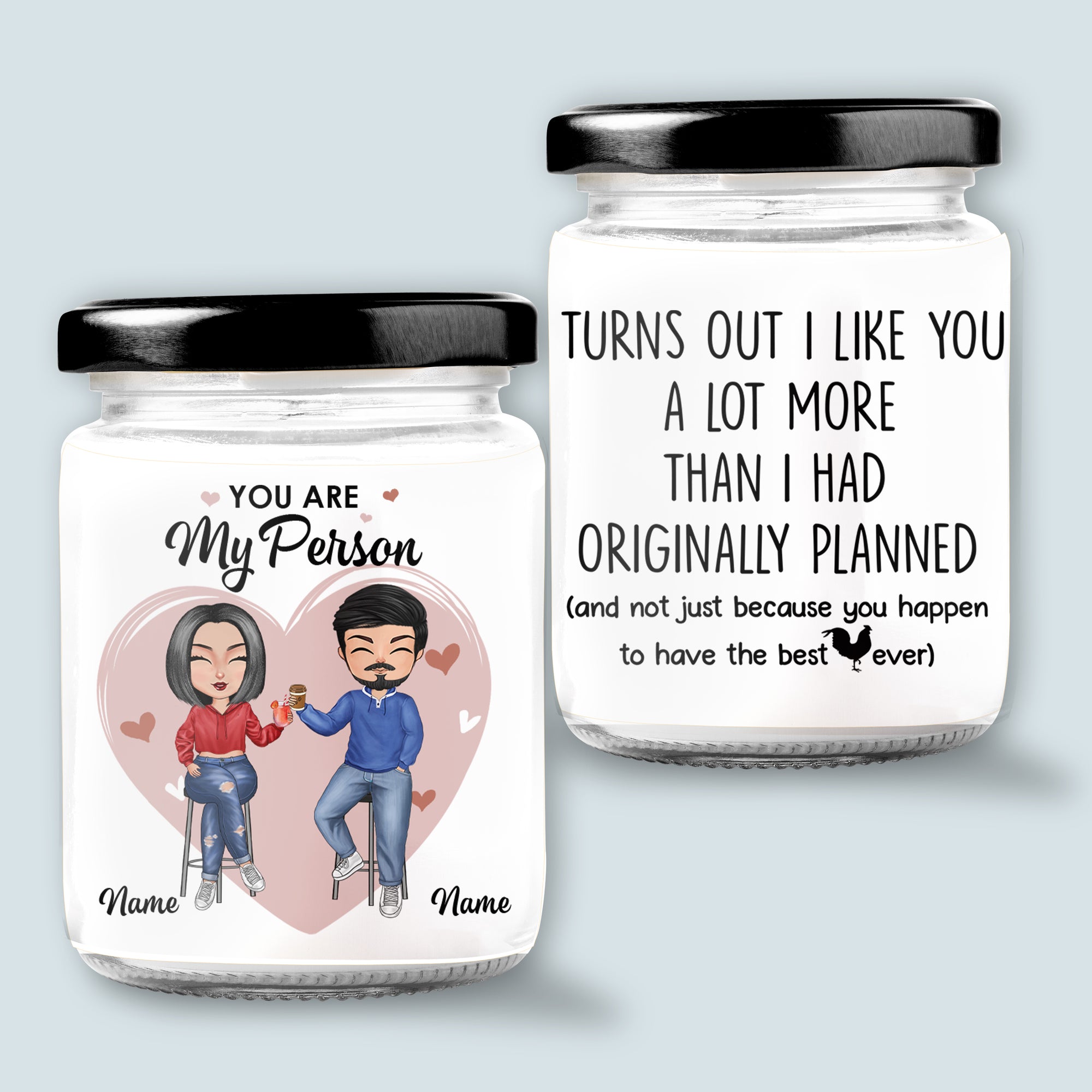 89Customized Funny Valentine's Gift for Lovers Husband Wife Couple Personalized Candle