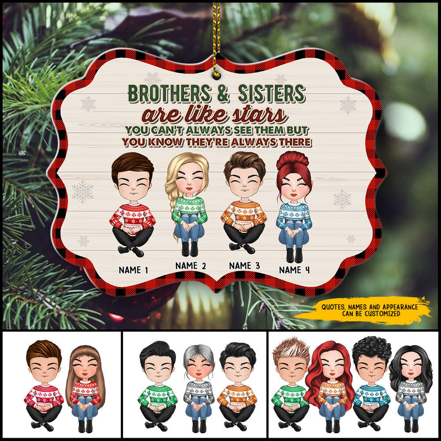 89Customized The greatest gift our parents gave us was each other Personalized Ornament