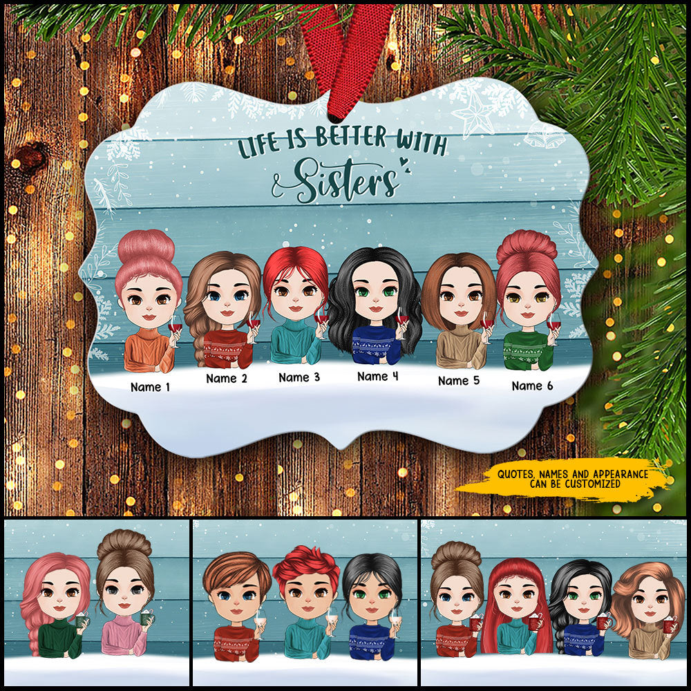 89Customized Good friends are like stars you don't have to see them to know they are there Personalized Ornament