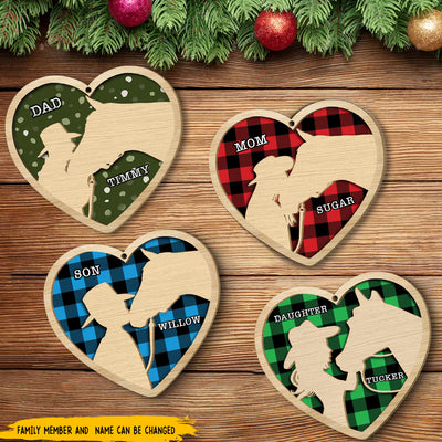 89Customized Kissing My Horse Personalized Ornament