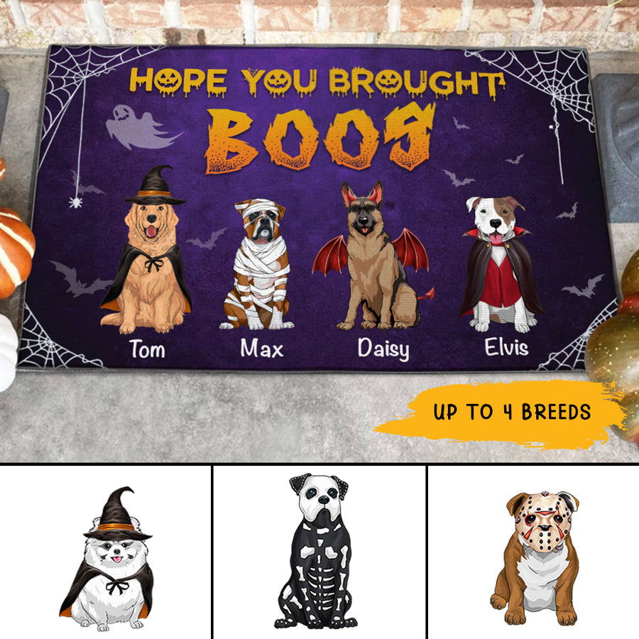 89Customized Hope You Brought Boos Dog Lovers Personalized Doormat