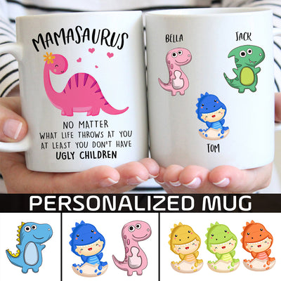 89Customized Personalized Mug Family Mamasaurus No Matter