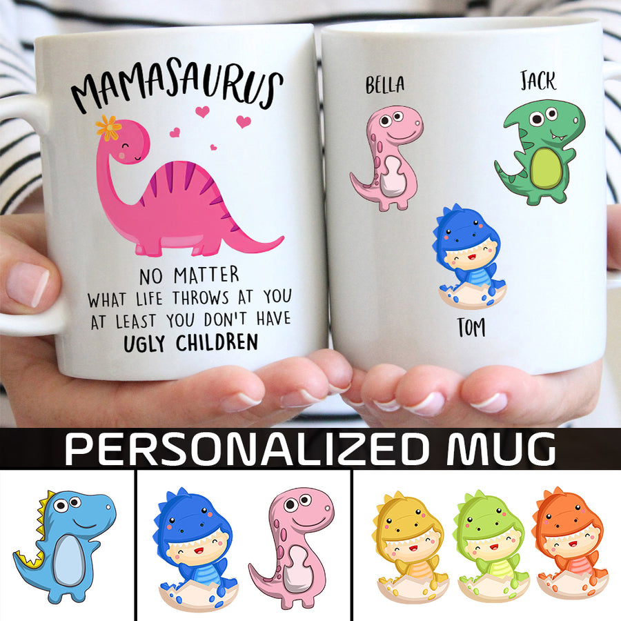 89Customized Personalized Mug Family Mamasaurus No Matter