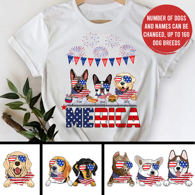 89Customized Merica Dog Customized Shirt
