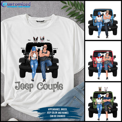 89Customized Jeep Couple Personalized Shirt