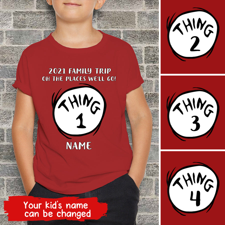 89Customized Oh the place we'll go personalized youth t-shirt