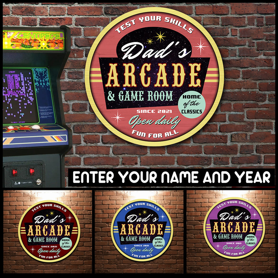 89Customized Arcade game room Customized Wood Sign