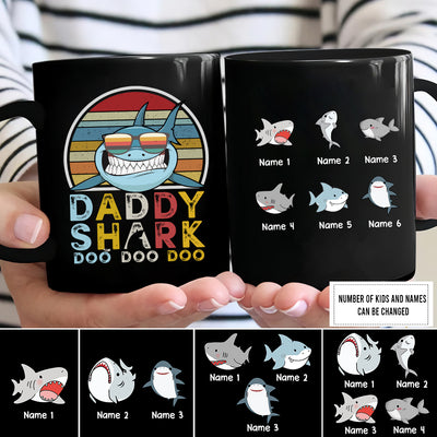 89Customized Daddy shark doo doo doo personalized mug