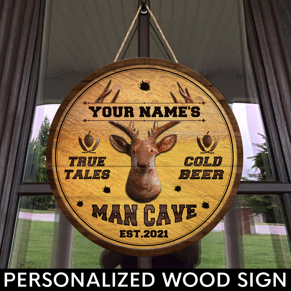 89Customized Hunting Beer Man Cave Customized Wood Sign