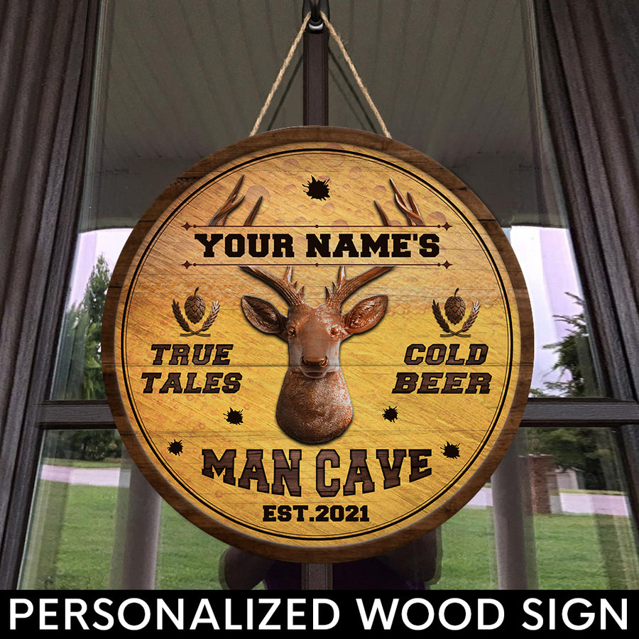 89Customized Hunting Beer Man Cave Customized Wood Sign