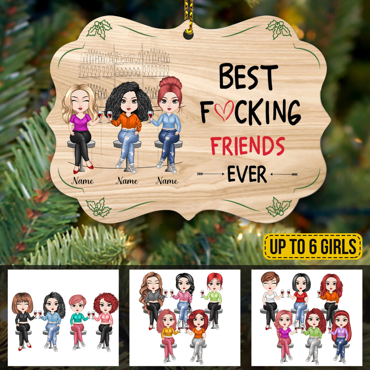 89Customized I Hate Everyone Except Us Personalized One Sided Ornament