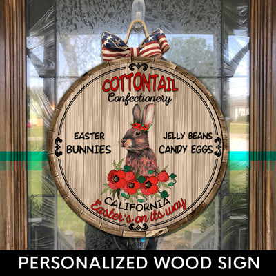 89Customized Easter's on its way Customized Wood Sign