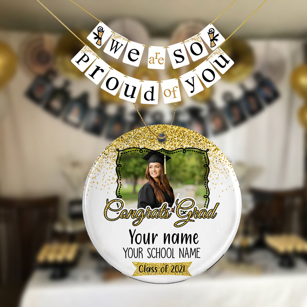 89Customized Personalized Ornament Congrats Grad 2021