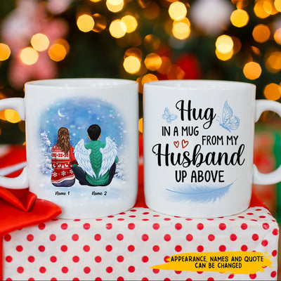 89Customized Hug In A Mug From My Husband Above Personalized Mug