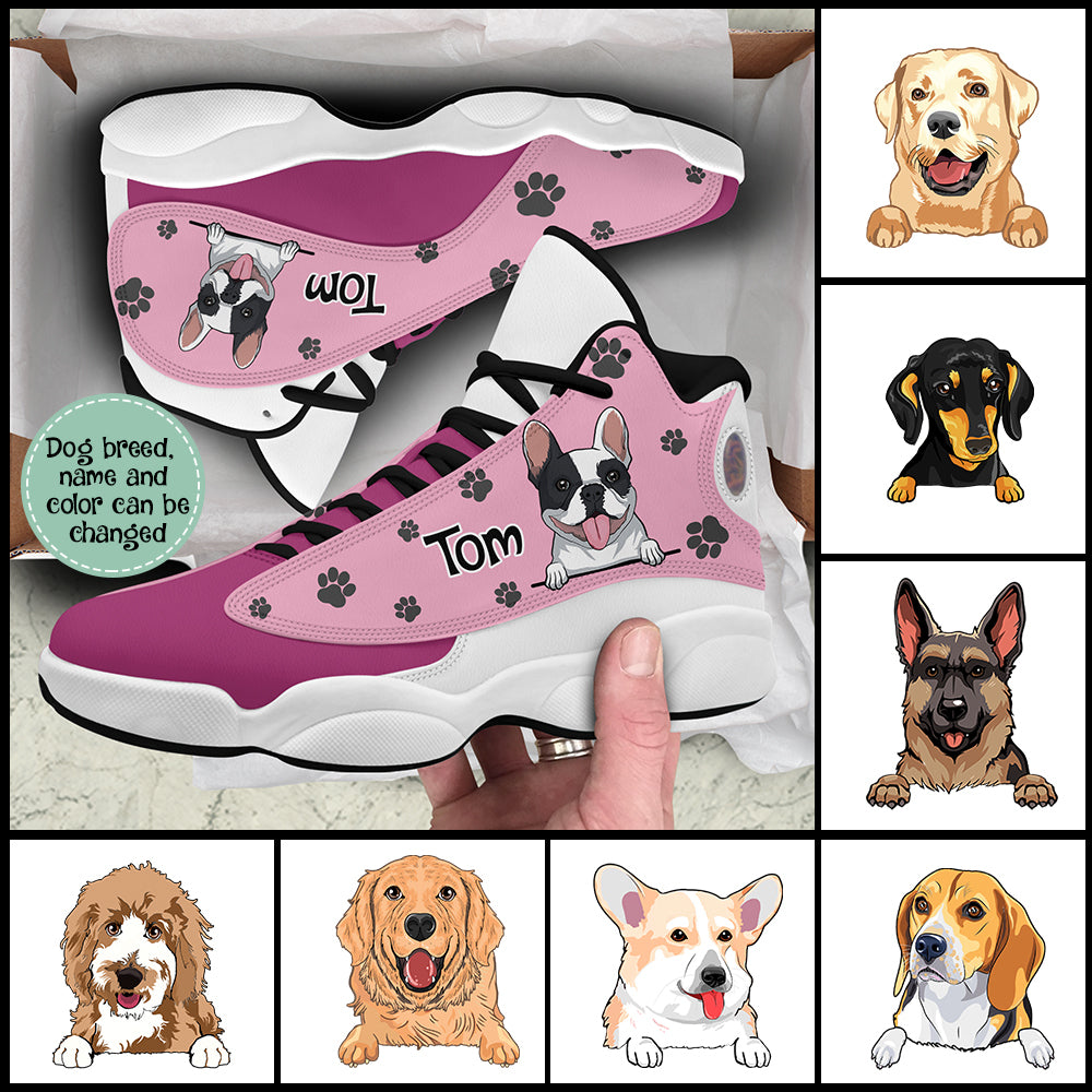 89Customized Dog lover Customized Black Air JD13 Shoes