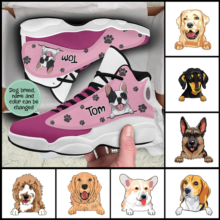 89Customized Dog lover Customized Black Air JD13 Shoes
