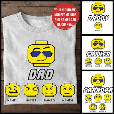 89Customized Lego dad personalized shirt