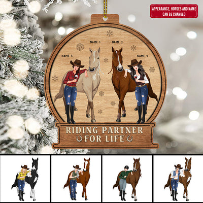 89Customized Riding Partner For Life Personalized Ornament