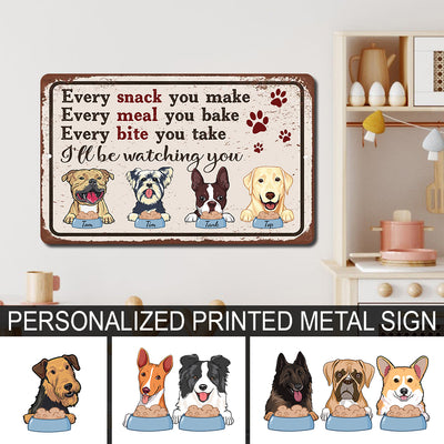 89Customized Personalized Printed Metal Sign Every Snack