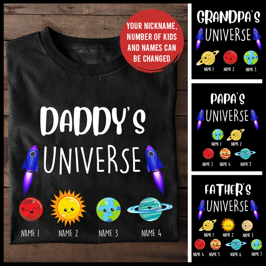 89Customized Daddy's Universe personalized shirt