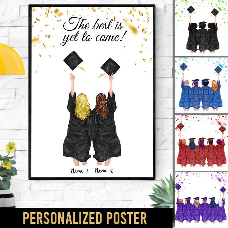 89Customized Personalized Poster Best Friends Graduation 2021