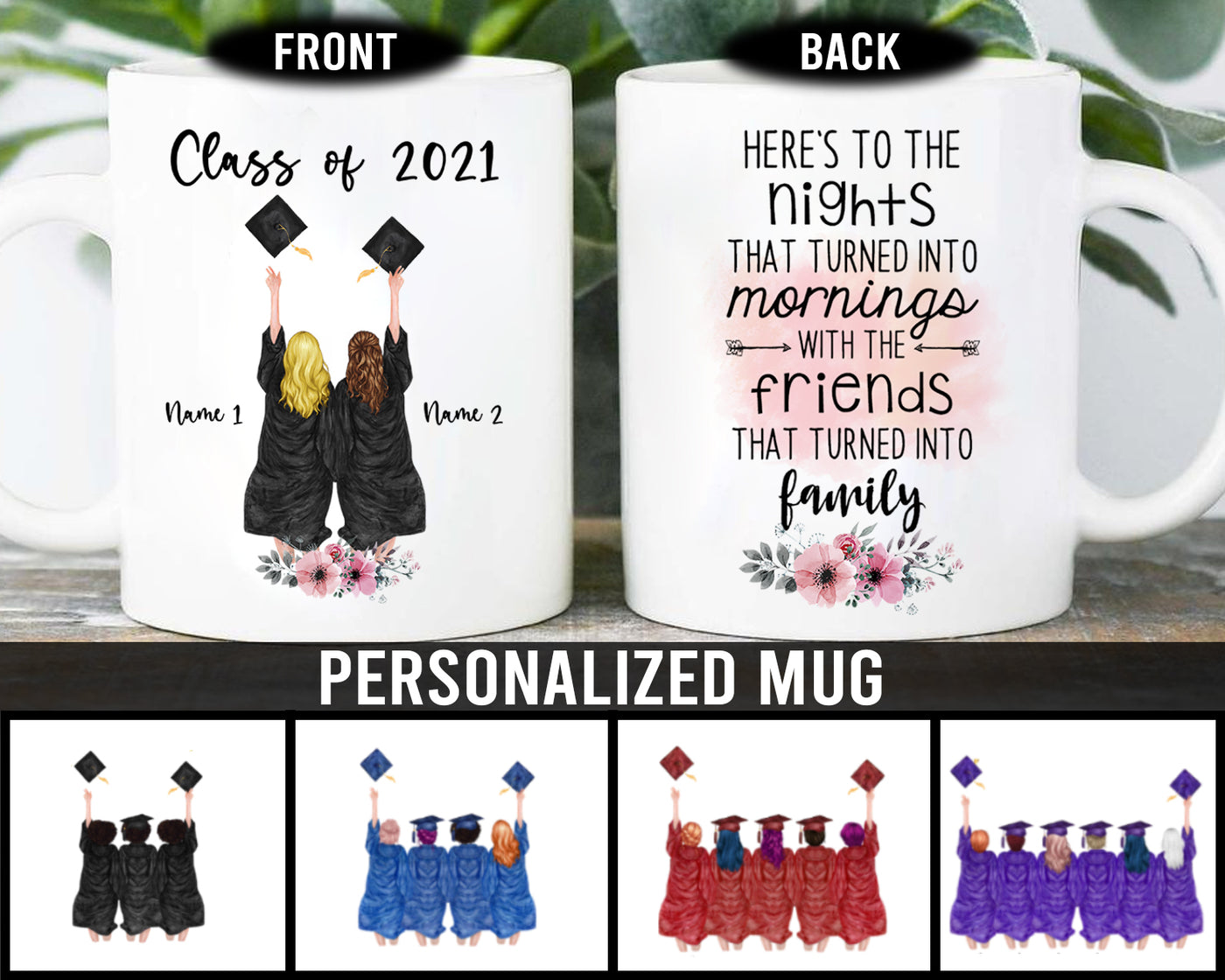 89Customized Personalized Mug Best Friends Graduation 2021