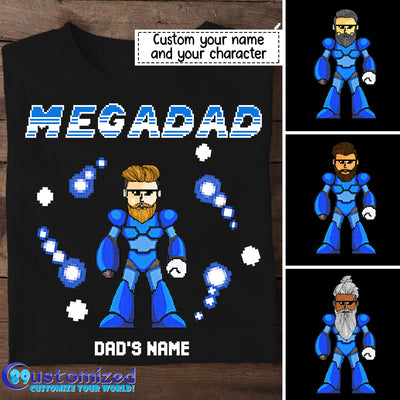 89Customize Mega Dad personalized shirt