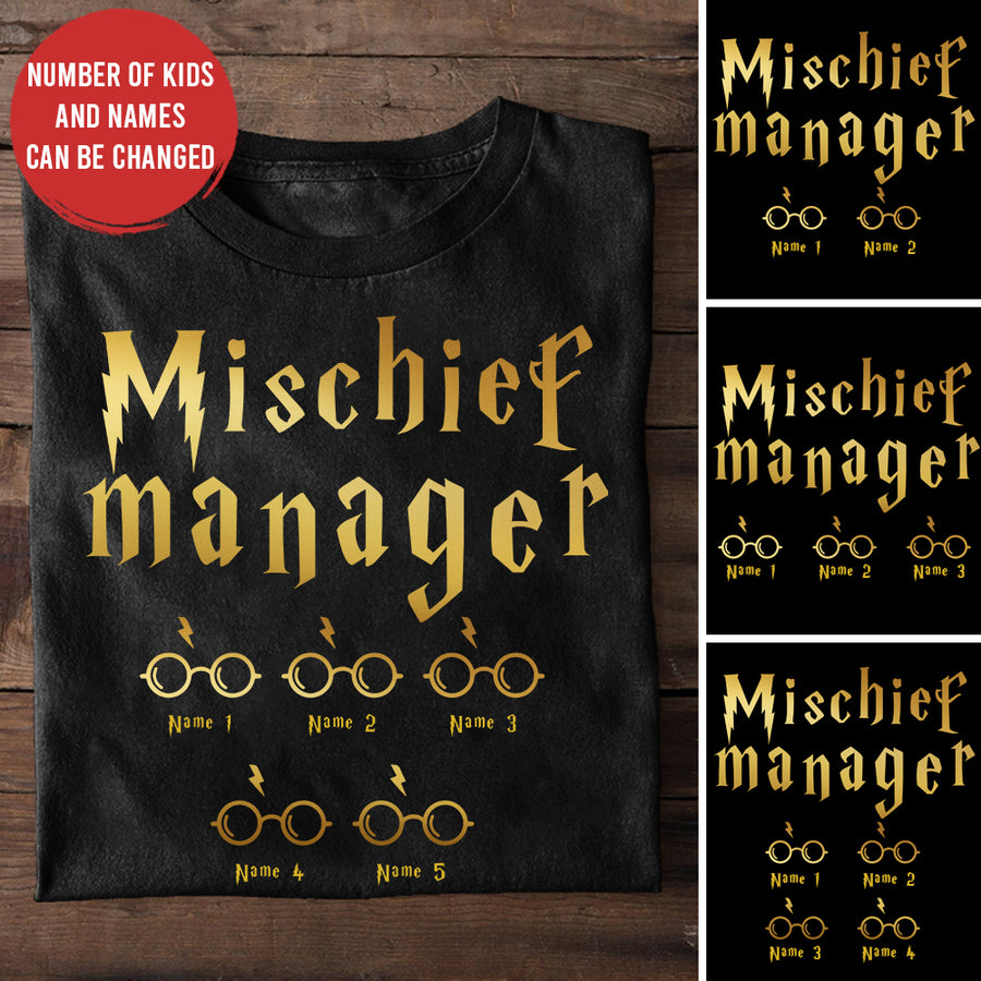 89Customized Mischief manager Father personalized shirt