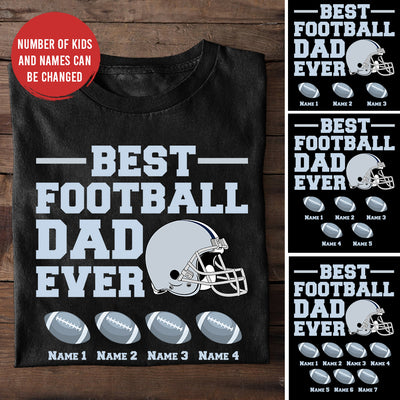 89Customized Best football dad ever personalized shirt