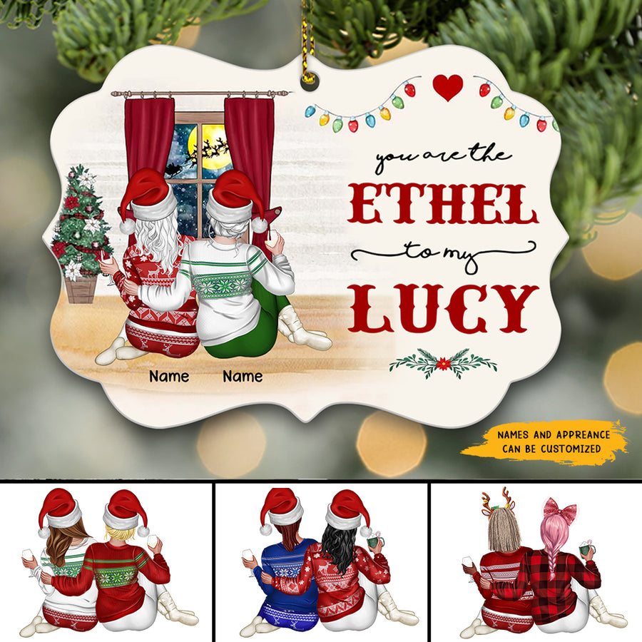 89Customized You are the Lucy to my Ethel Personalized Ornament
