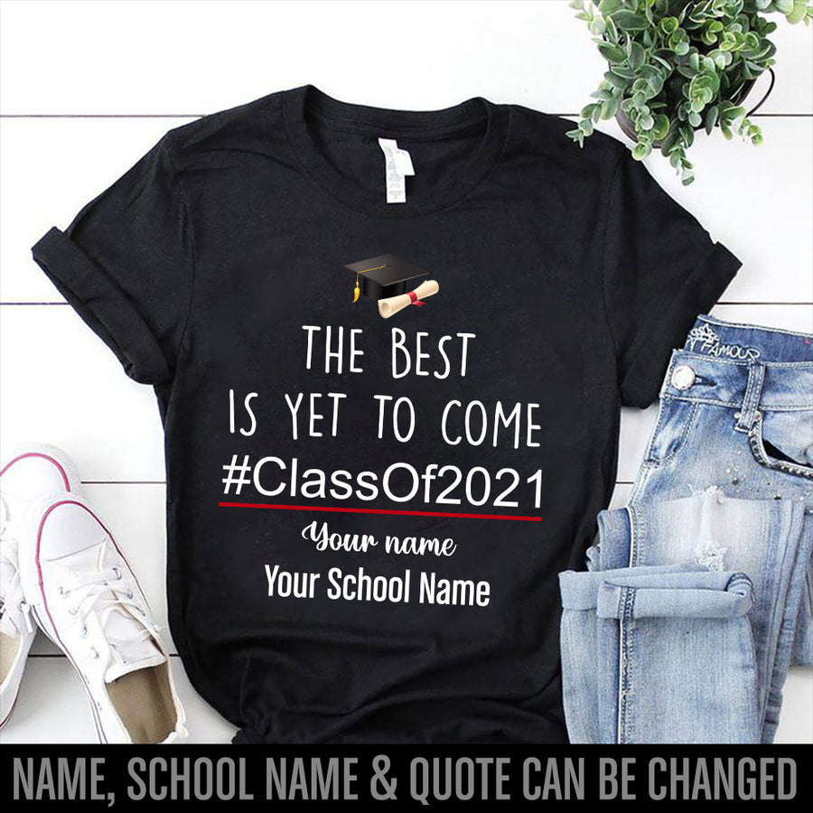 89Customized Personalized Shirt Class Of 2021 Grad