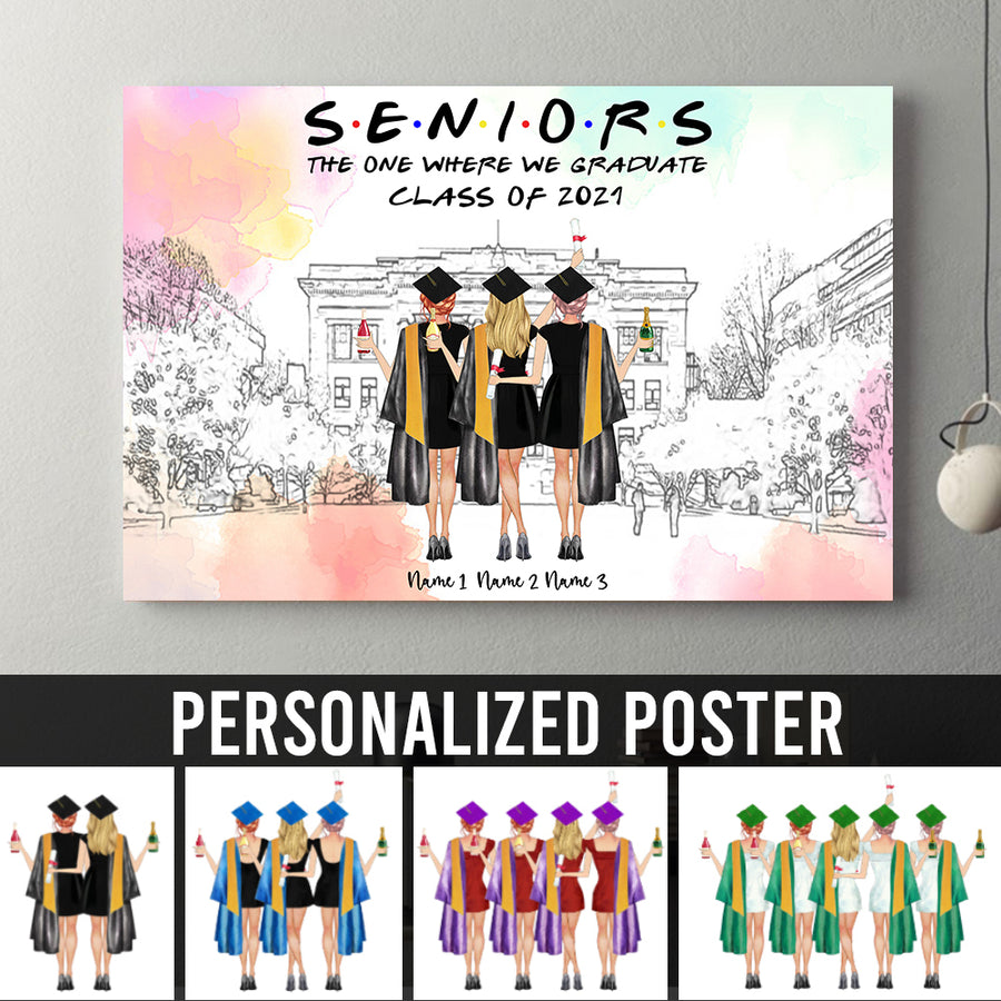 89Customized Personalized Poster Senior Friends The One 2021