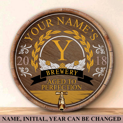 Brewery for Beer Lovers Customized Wood Sign