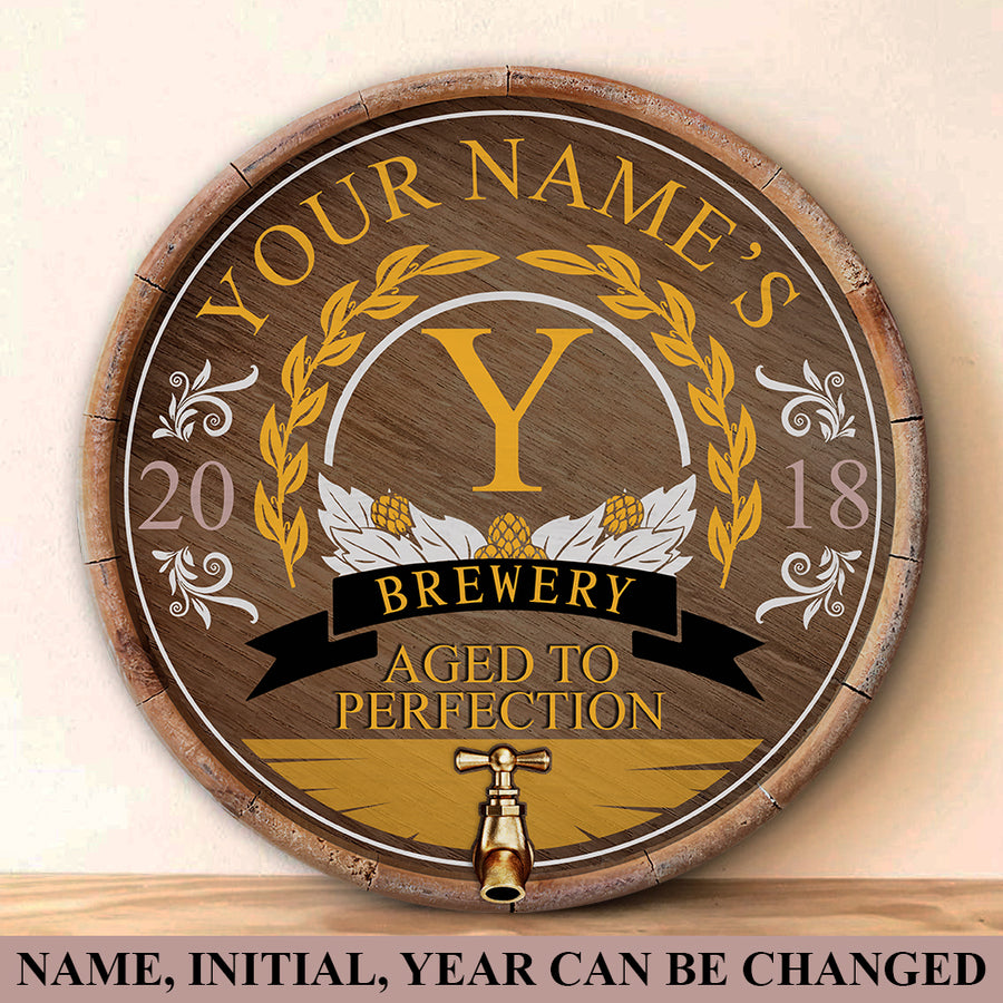 Brewery for Beer Lovers Customized Wood Sign