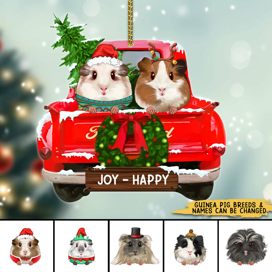 89Customized Guinea Pig Lovers Personalized Ornament