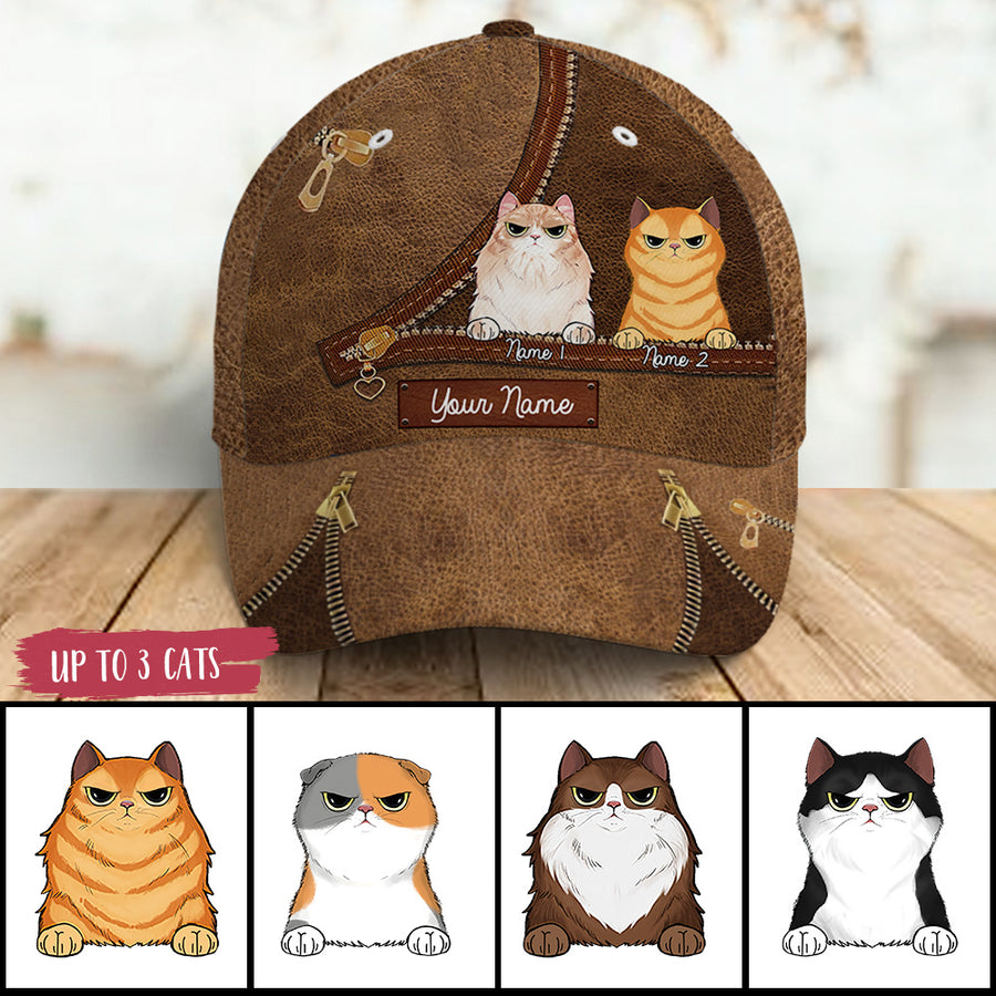 89Customized Cat Lovers Personalized Cap