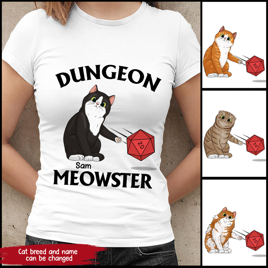 89Customized Dungeon Meowster funny cat personalized shirt