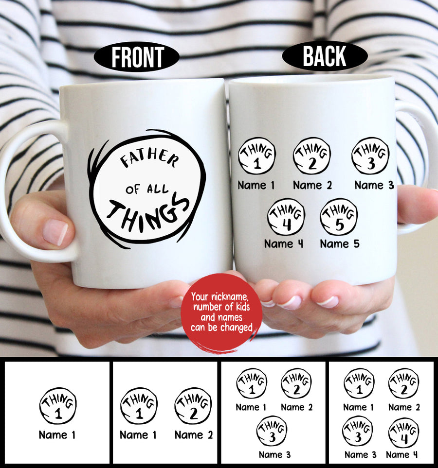 89Customized Father of all things personalized mug