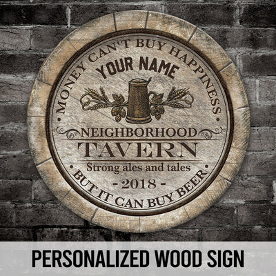 89Customized Strong ales and tales Beer Customized Wood Sign