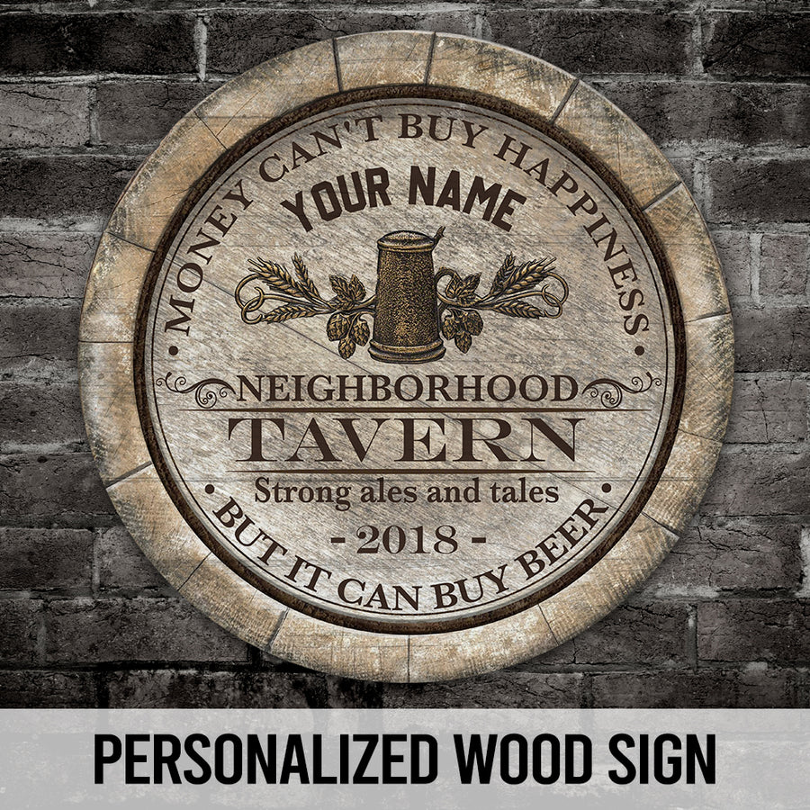 89Customized Strong ales and tales Beer Customized Wood Sign