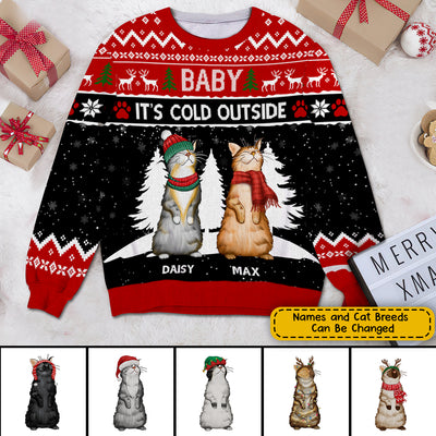 89Customized Cat Lover Personalized Ugly Sweater