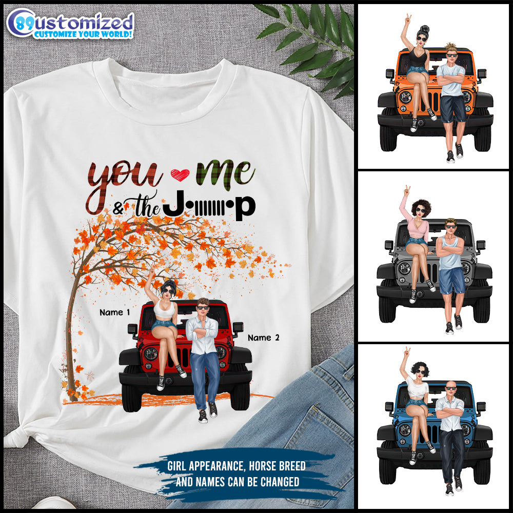 89Customized You Me & The Jeep Personalized Shirt