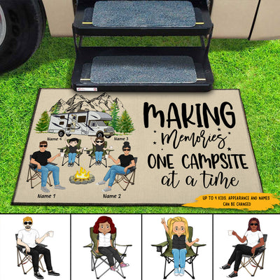 89Customized Happy Campers Personalized Doormat