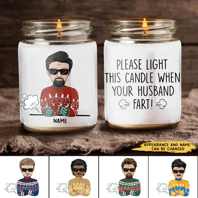 89Customized Light When Farts Funny Personalized Candle
