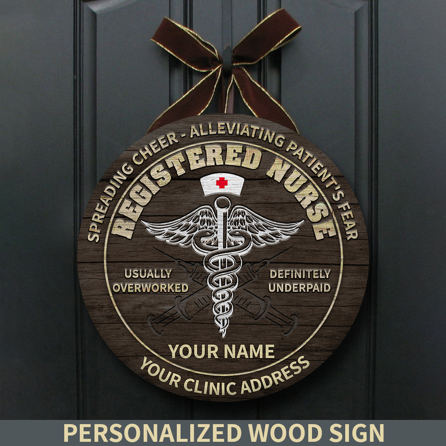 89Customized Personalized Registered Nurse Wood Sign