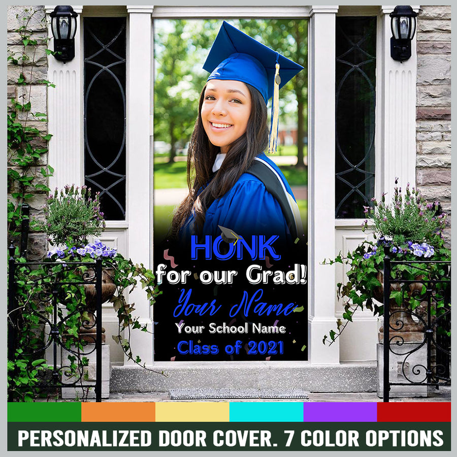 89Customized Personalized Door Cover Honk For Grad 2021